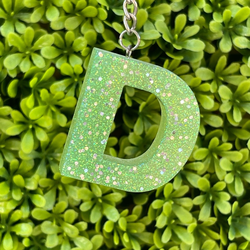 Monogram Resin Keychain - Picture 5 of 9